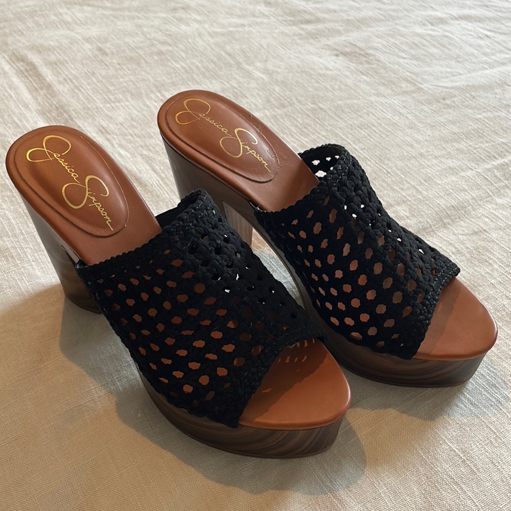 Jessica Simpson wedge mule